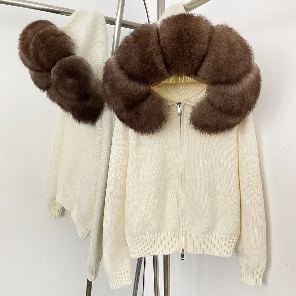 Nola Fur Knitwear Coat