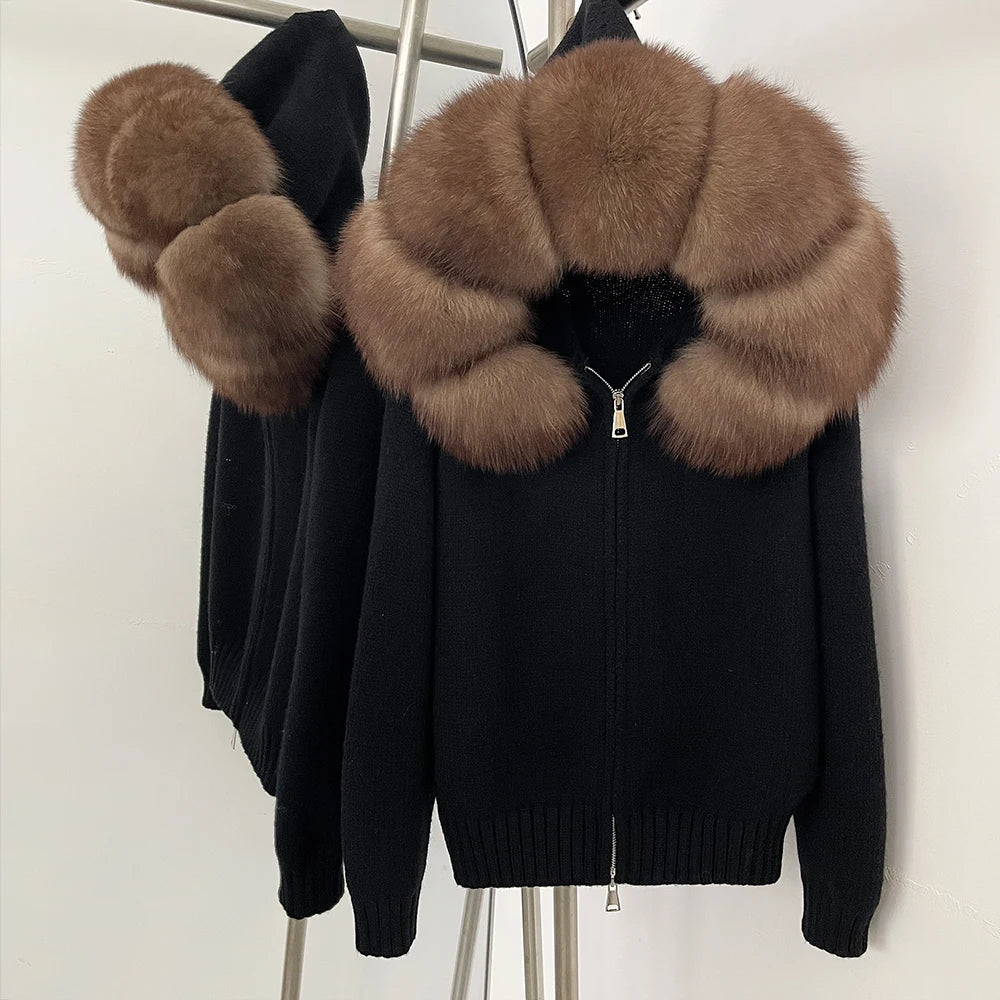 Nola Fur Knitwear Coat