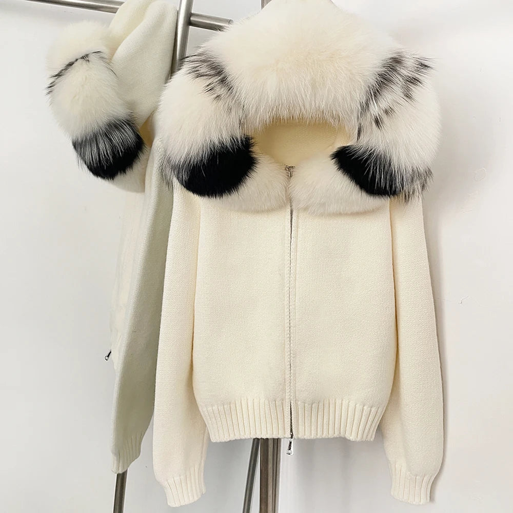 Nola Fur Knitwear Coat