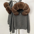 Nola Fur Knitwear Coat