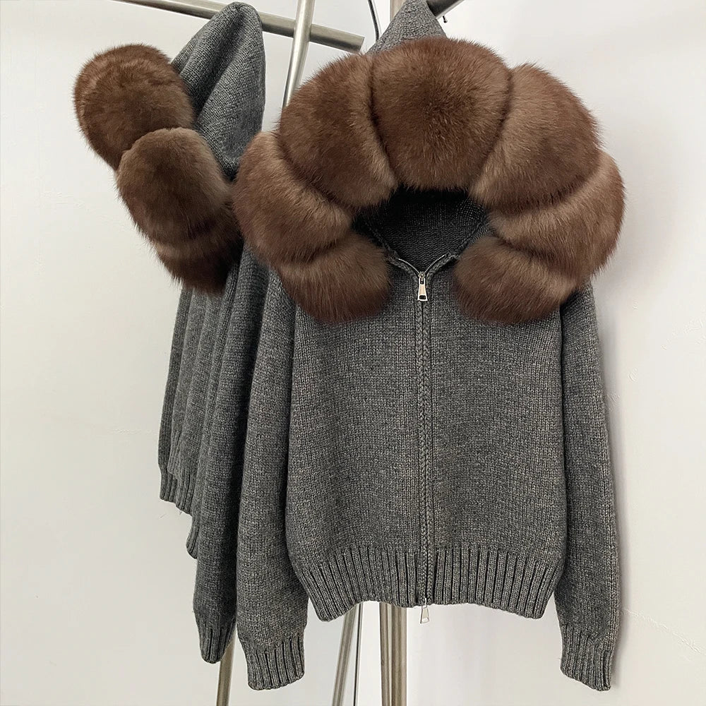 Nola Fur Knitwear Coat
