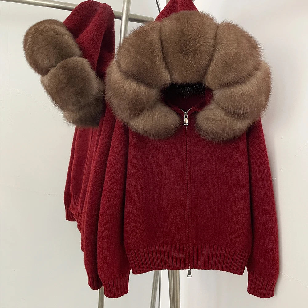 Nola Fur Knitwear Coat
