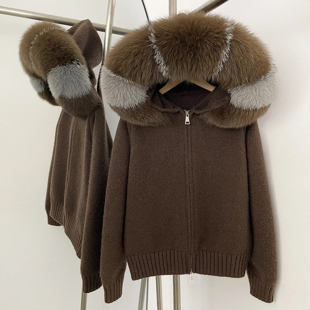 Nola Fur Knitwear Coat