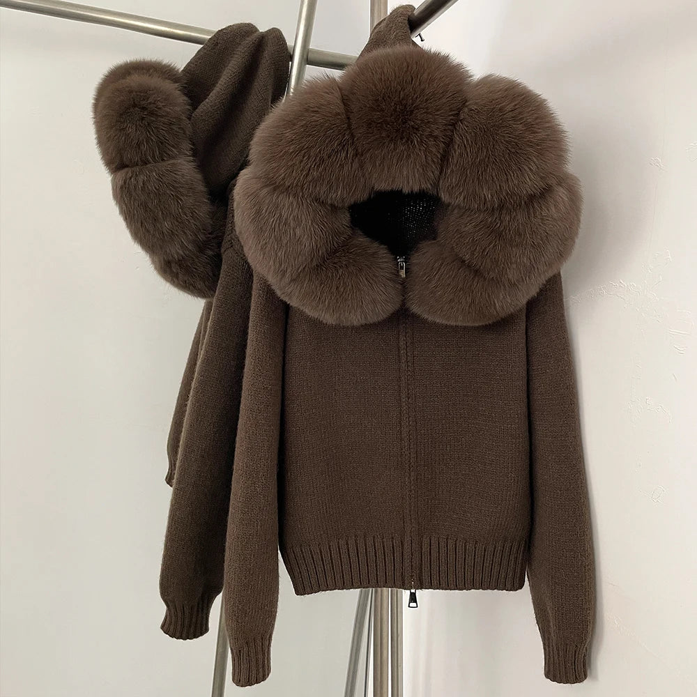 Nola Fur Knitwear Coat