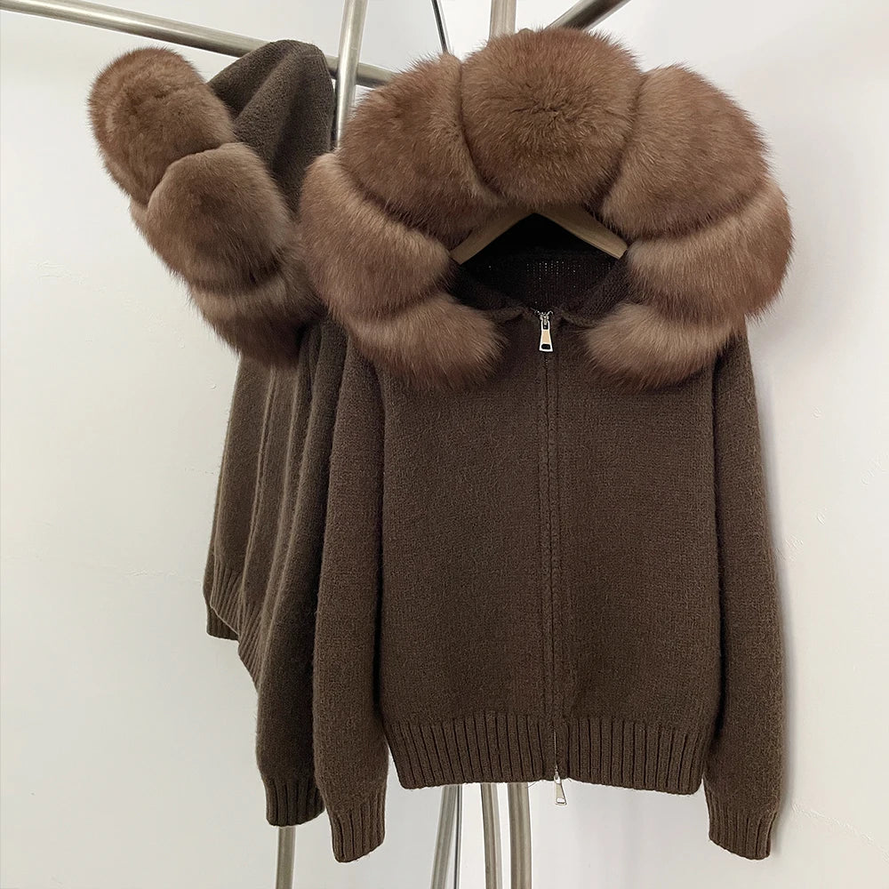 Nola Fur Knitwear Coat