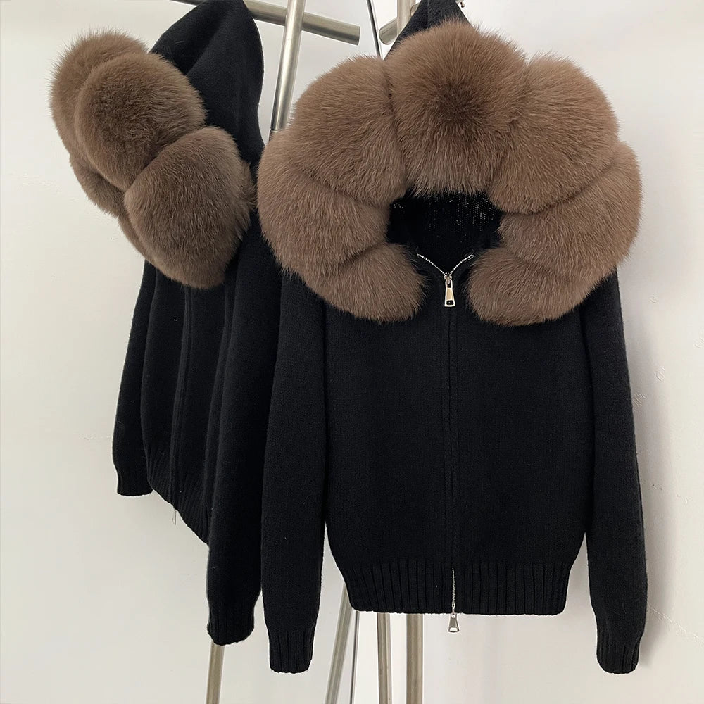 Nola Fur Knitwear Coat
