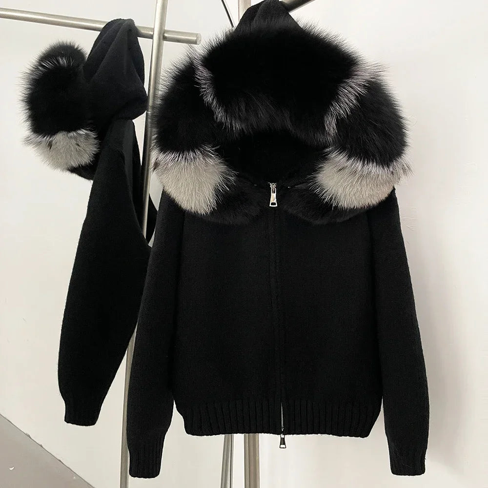 Nola Fur Knitwear Coat