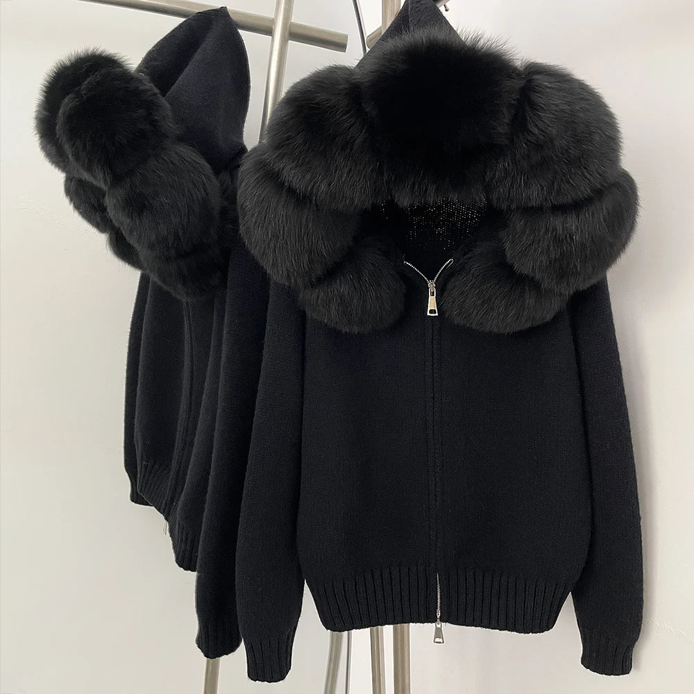 Nola Fur Knitwear Coat