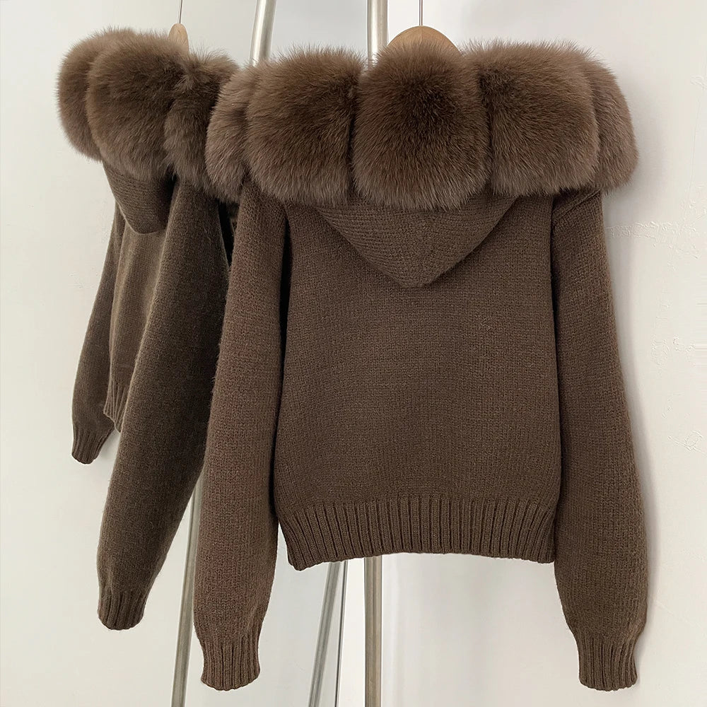 Nola Fur Knitwear Coat