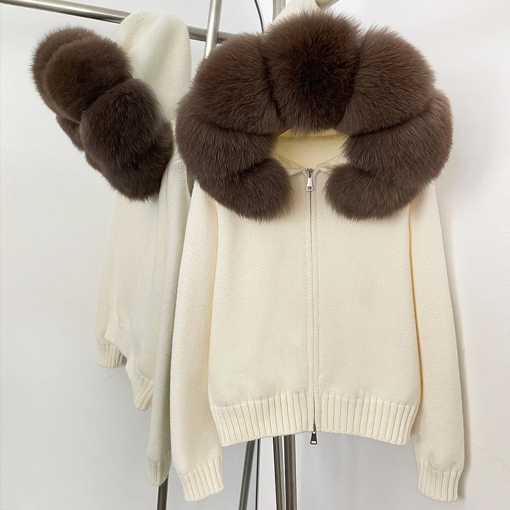 Nola Fur Knitwear Coat