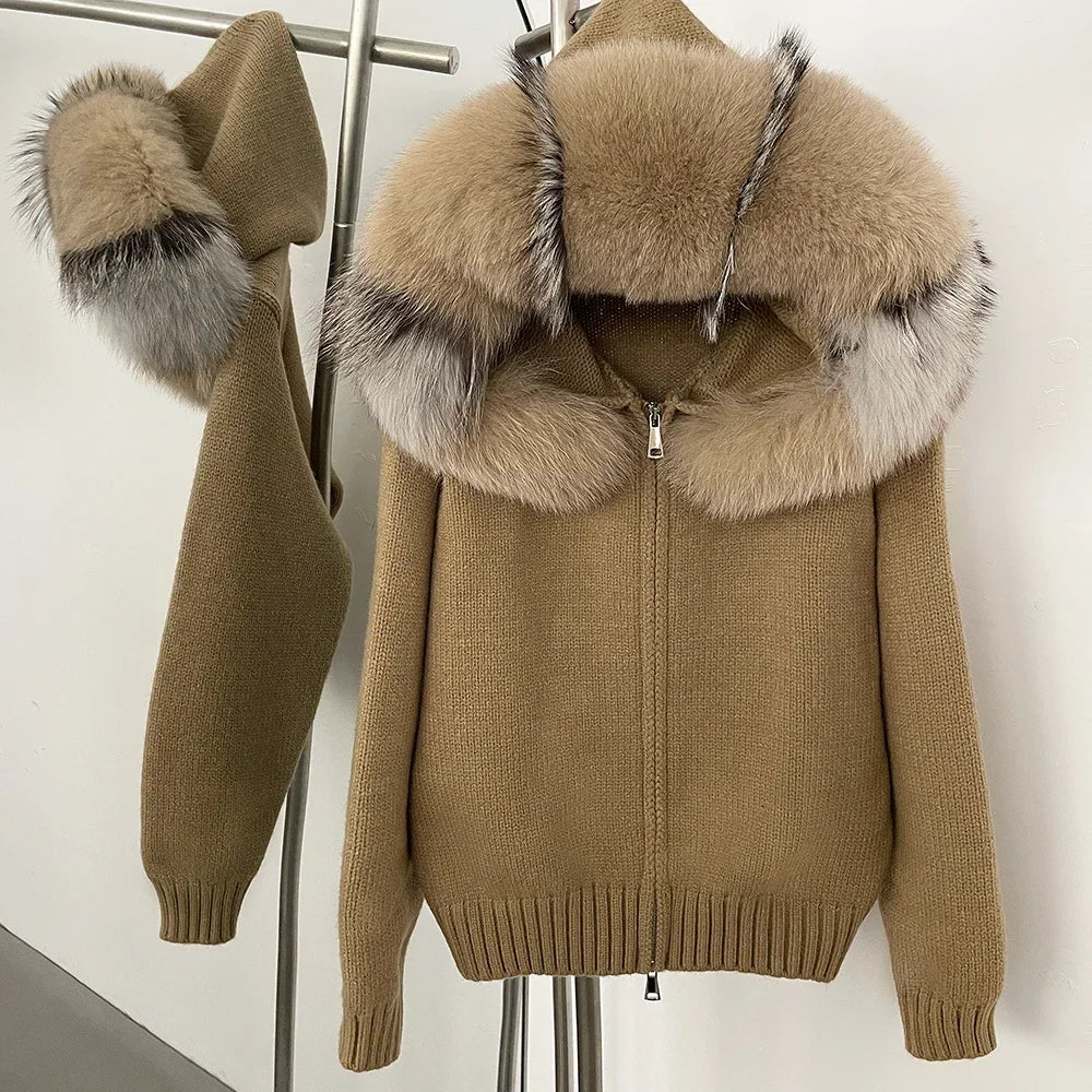 Nola Fur Knitwear Coat